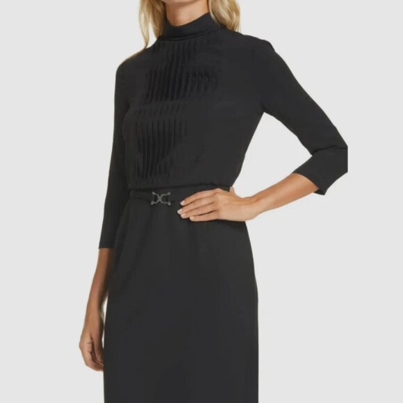 Hugo Boss DIETTE Mock Neck Long Sleeve Pencil Dress MSRP$695 German Luxury Brand - Picture 6 of 15